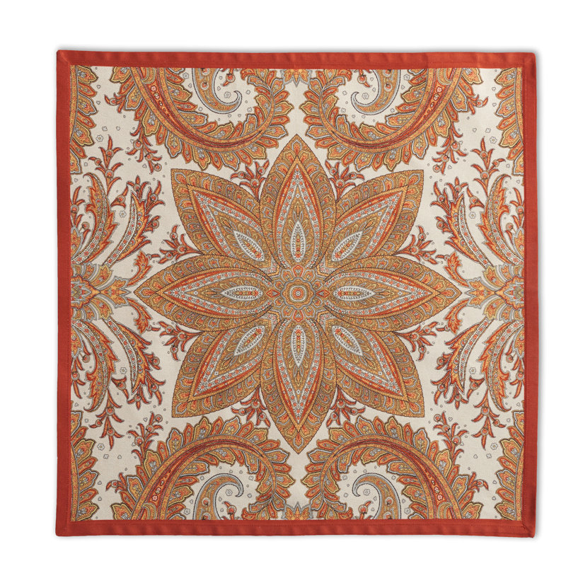 Kashmir Paisley Cotton Paisley Square Napkin