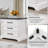 22.5'' W 3-Drawer Farmhouse Nightstand With Charging Station-771809960