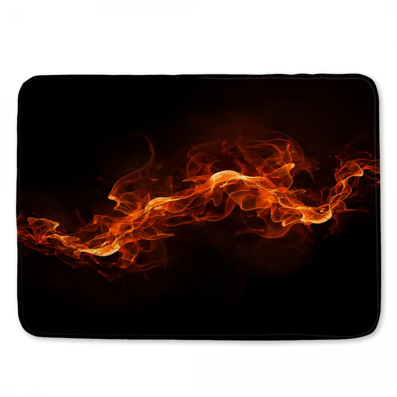 Tapis de bain Fiery Flames, 24in W x 17in L
