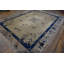 Antique Peking Chinese Floral Medallion Wool Hand Knotted Pile 1920s Rug