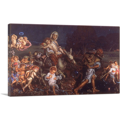 «The Triumph of the Innocents 1876» par William Holman Hunt, reproduction d'art sur toile tendue