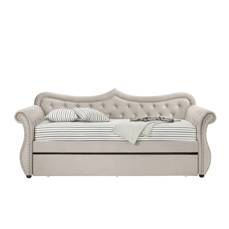Adkins Daybed W/Trundle (Twin), Beige