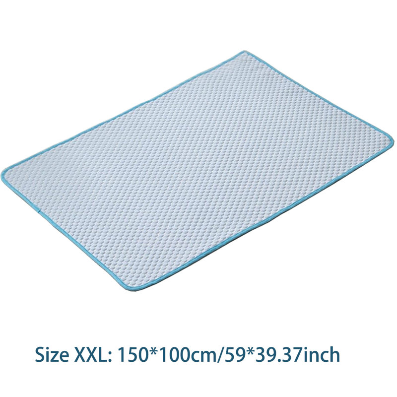 Tapis de refroidissement pour chien Summer Cool, H 39,4 po x l 59,1 po x P 0,93 po, Bleu