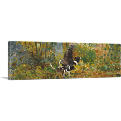 «On the Trail» par Winslow Homer, reproduction d'art sur toile panoramique