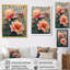 «Dahlia Collage II» - art mural rose-1197516337-1197516346