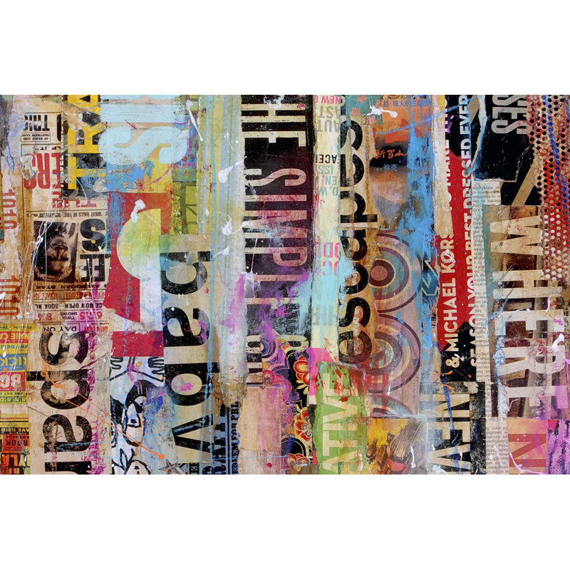 Metro Mix 21 II by Erin Ashley - Wrapped Canvas Print, 30cm H x 46cm W