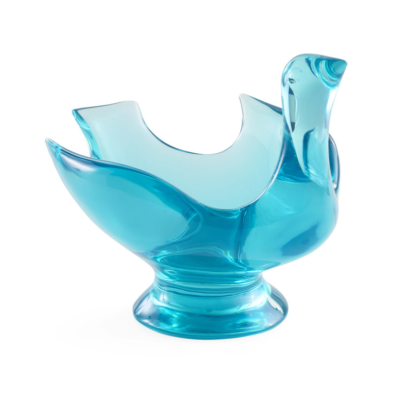 Acrylic Bird Pedestal Bowl