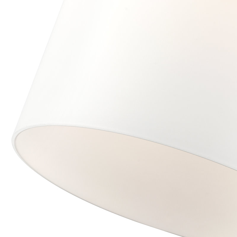 Luminaire suspendu 1 lumière Laphia, H 10,75 po x l 8 po x P 8 po, Nickel brossé