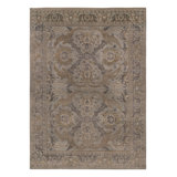 Rug & Kilim’S Polonaise-Inspired Rug, Beige With Elegant Blue Floral Medallions