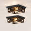 Plafonnier encastré carré 2 lumières bronze-1759379385-1759379391