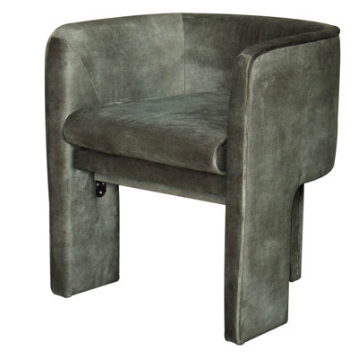 Gela Dining Chair, Three Legged Barrel Accent Sides