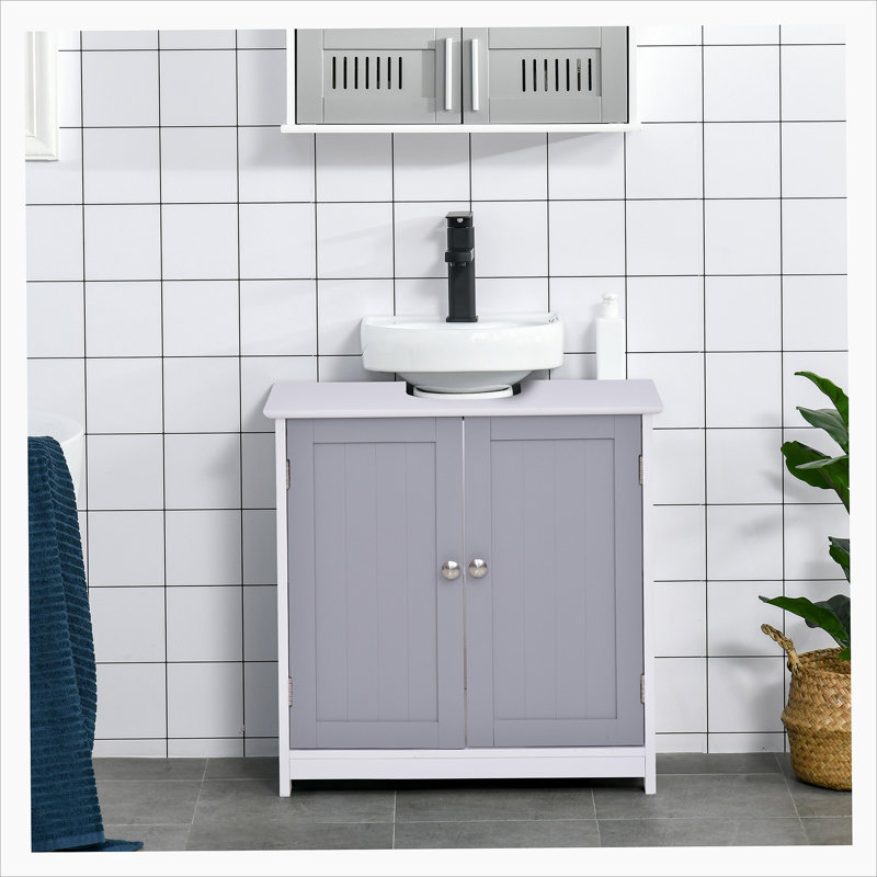 Storage Cabinet, Vanity Base Cabinet, Under Sink Bathroom Cabinet with Adjustable Internal Shelf