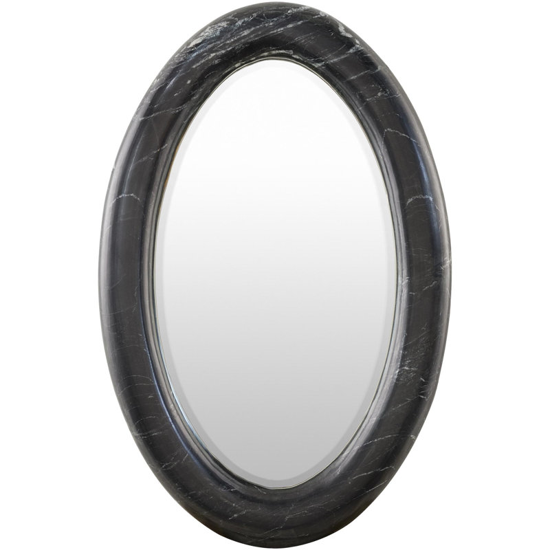Miroir d'appoint Christie, 28,5 po x 37 po, Noir