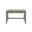 Bureau Disho fini chêne clair vieilli et noir avec port USB