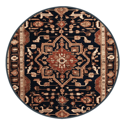 Machine Washable Persian Brown Area Rug