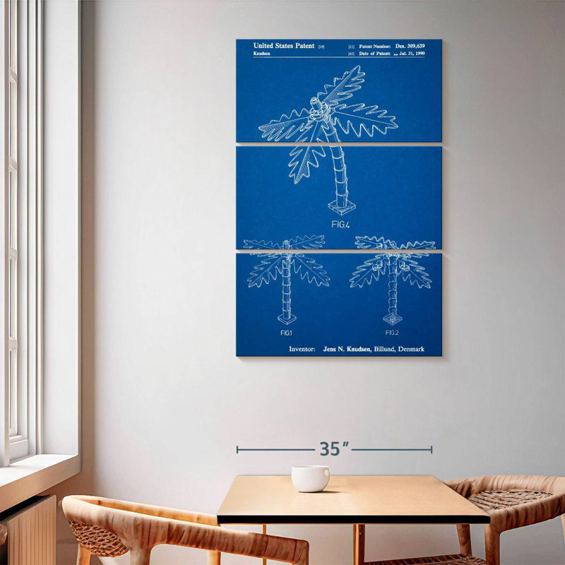 Affiche «Blueprint Lego Tree Laelle», H 65 po x l 42 po