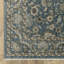 Tapis oriental bleu en polyester tissé à la machine Yeadon-103951544
