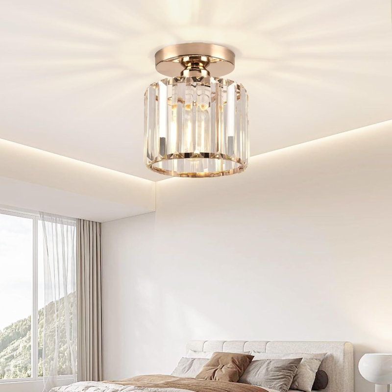 Semi Flush Mount, Gold