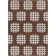 Chevella Authentic Flatwoven Handmade Brown & White Reversible Modern Geometric Grid Wool & Cotton Area Rug