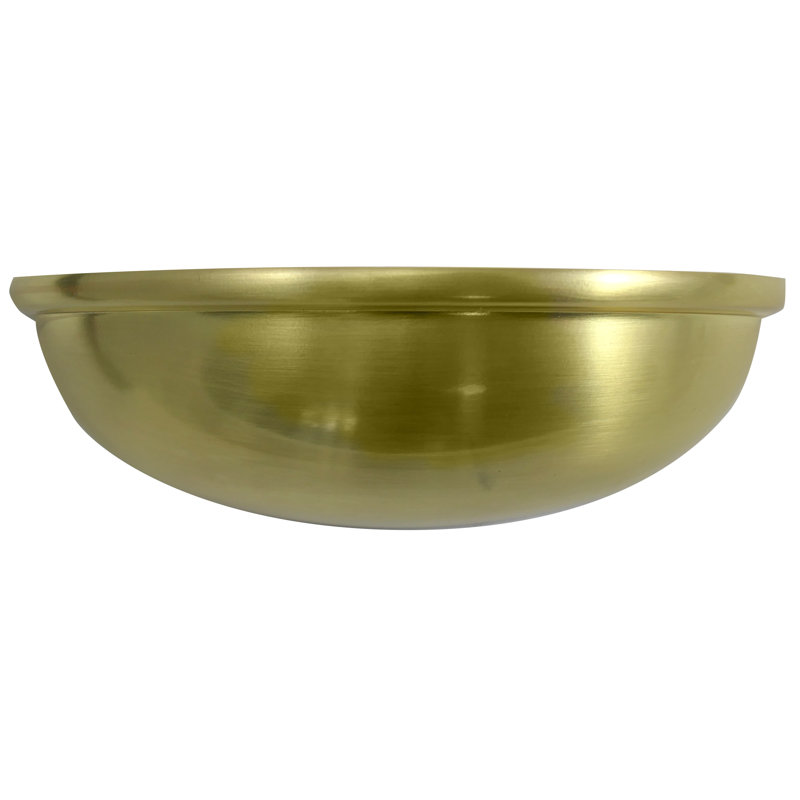 3'' Satin Brass Cup Pull with Mounting Hardware