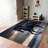 Soft Pile Printed Rug with Elegant Floral Design in Neutral Tones Perfect for Enhancing the Coziness and Aesthetic Appeal of Any Room in Your Home-209849996