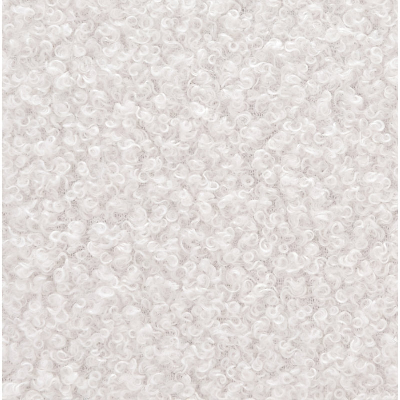 Fauteuil demi-tonneau pivotant Teddy, Blanc