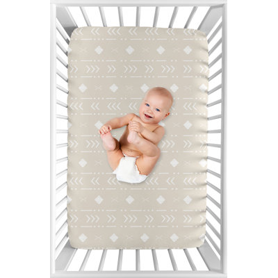 Boho Llama Aztec Mini Fitted Crib Sheet
