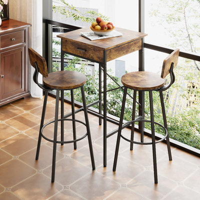 60cm W Steel Bedside Table