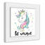 «Be Unique», impression sur papier licorne-47848668-47848661