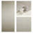 7-Panel Single Rail Panel Track Extendable 110"-153" W x 94"H, Panel Width 23.5", Macadamia, Iris-84546639