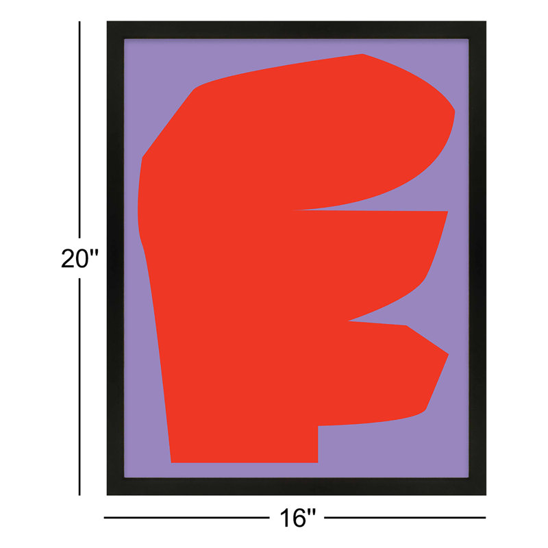 Module Minimalism 4 Print by Michael Kempen, Black Framed, 20"H x 16"W x 1.25"D
