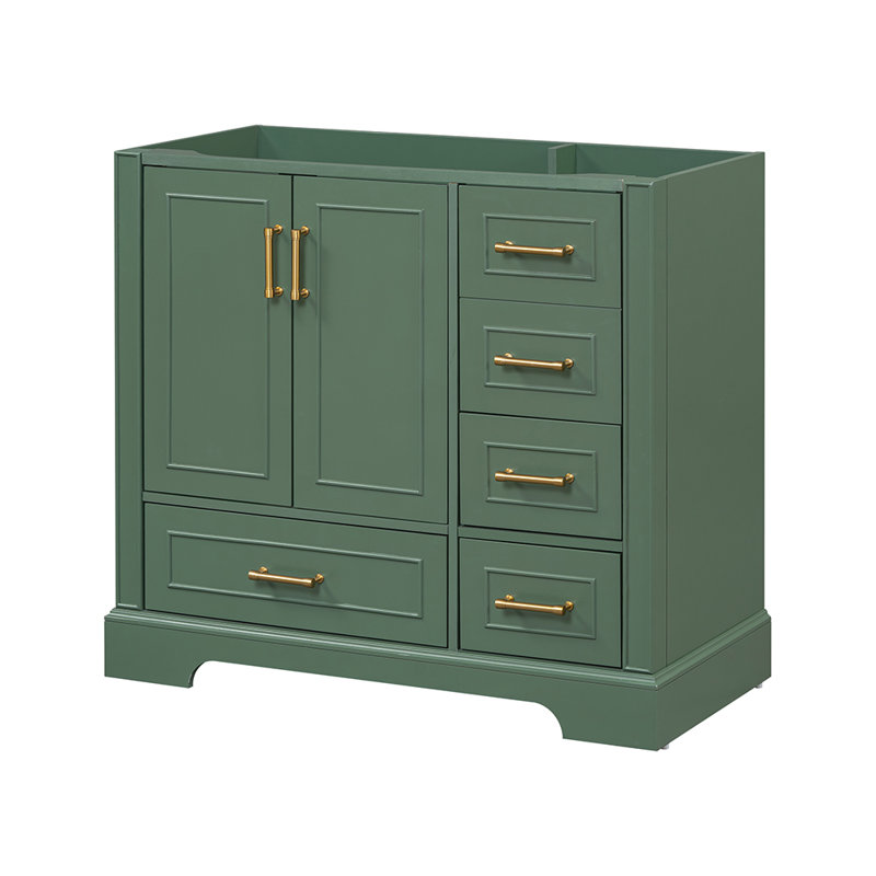 Ensemble de meuble-lavabo simple 35,41 po Masao, Vert