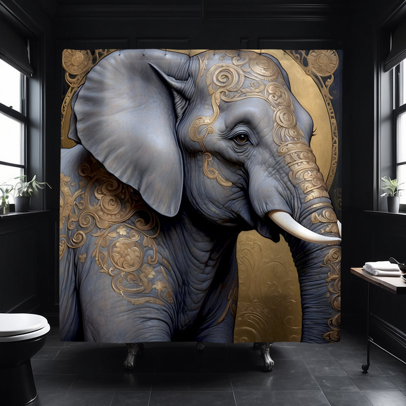 Rideau de douche éléphant, Éléphant de Lipton