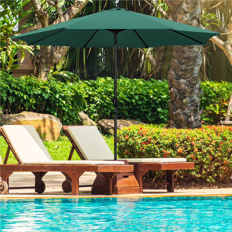 294cm Market Parasol, Dark Green