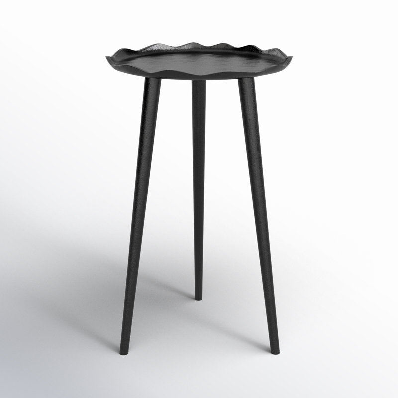 Avelines 22" Tall End Table, Black