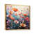 Toile avec cadre flottant or