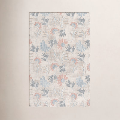 Jardin Hand Tufted Wool, Cotton Floral Indoor Rug