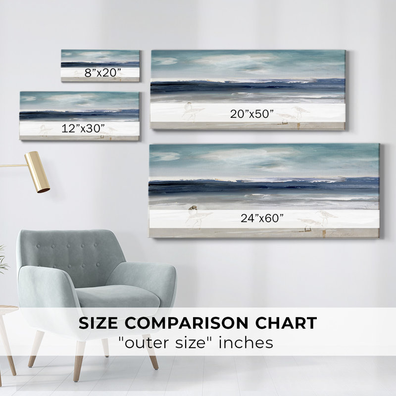 Sandpiper Bay sur impression sur toile, H 8 po x l 20 po x P 1,5 po