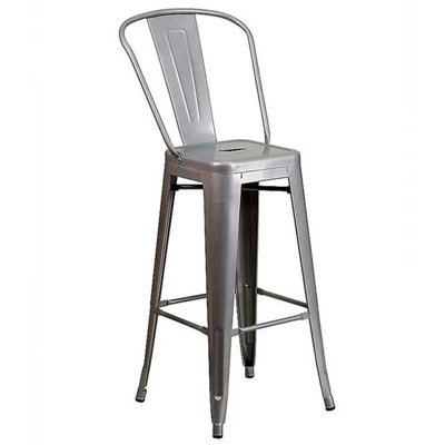 Benson Metal High Back Stool