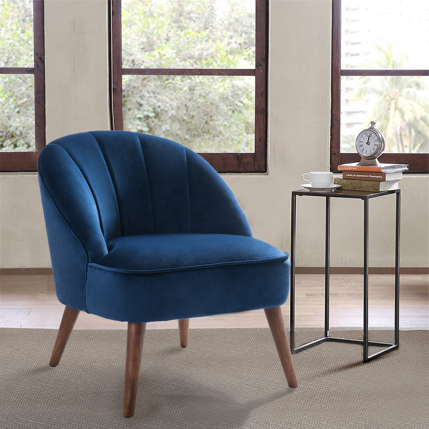 Willa Arlo™ Interiors Rackley 62.484Cm Wide Tufted Polyester Side Chair ...