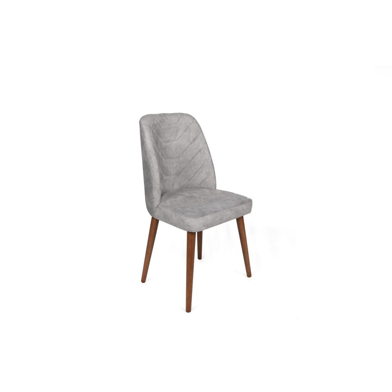 Ensemble de chaises (2 pièces), Gris, Noyer