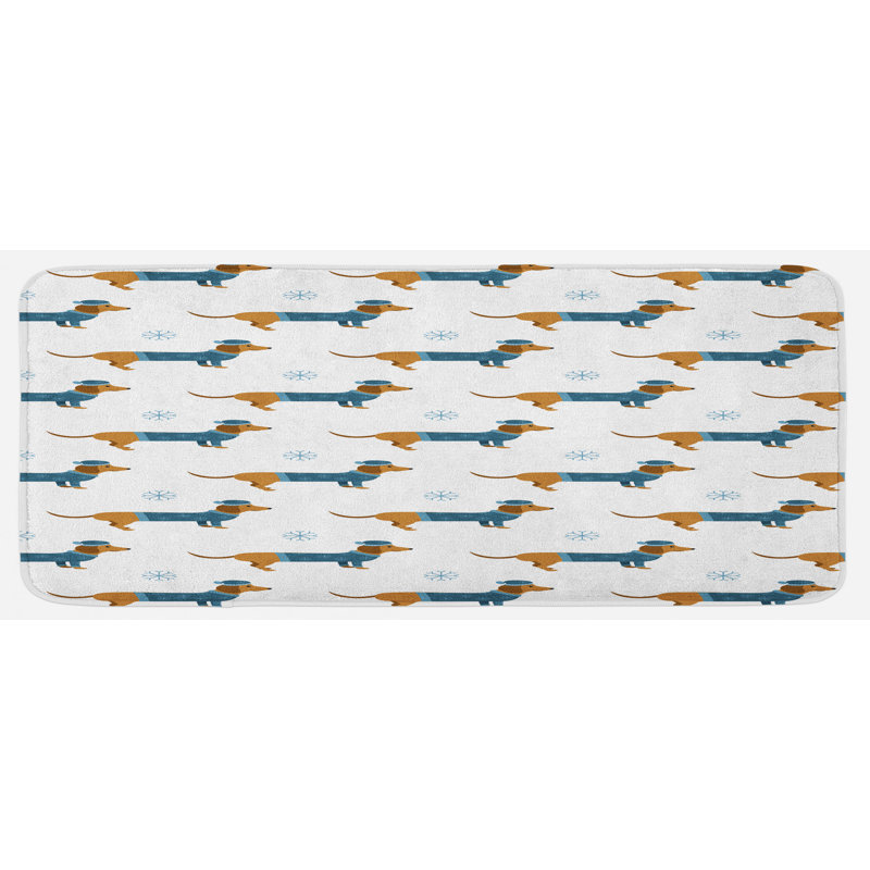 Tapis de cuisine teckel