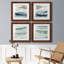 Tumultueux Indigo I - ensemble de 4 peintures sur toile encadrées-1079177374-1079177373