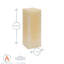 Nicola Spring - Square Vanilla Pillar Candle-50929012