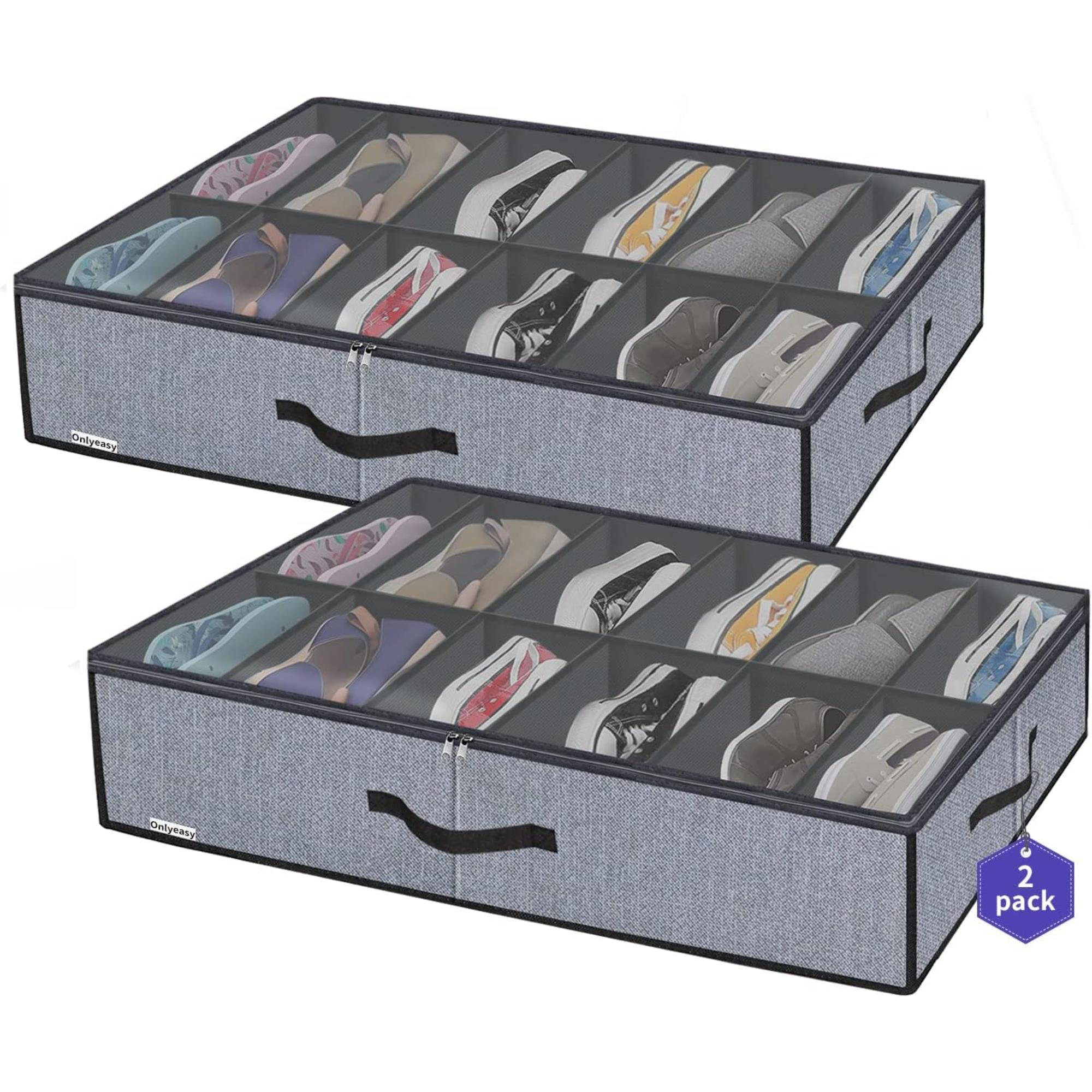 Rebrilliant 12 Pair Underbed Shoe Storage Wayfair