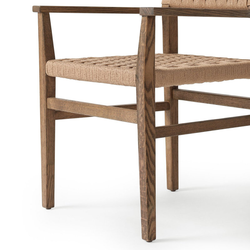 Bernadien Dining Armchair-Double Twisted Paper Cord