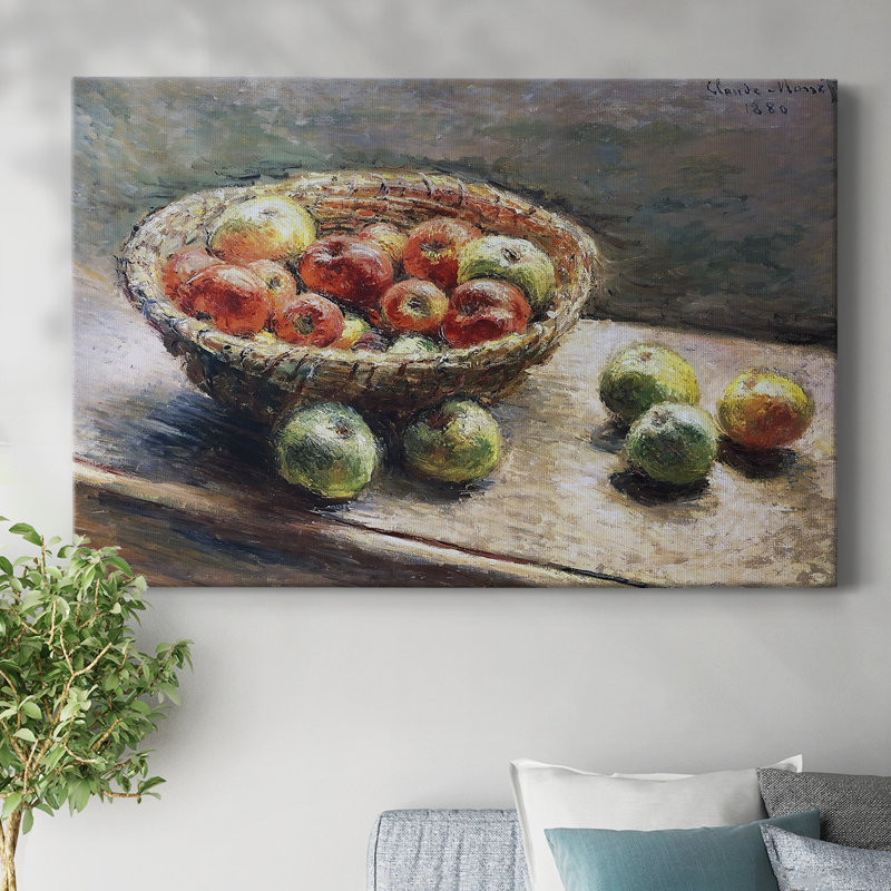The Plate with Apples, 1880-Gallery Wrapped Canvas, 12" H x 18" W
