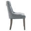 52.71cm H Tufted Polyurethane Upholstered Side Chair in Grey-1375956164