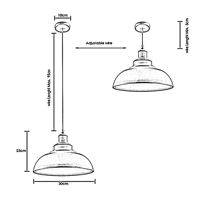 Weatherford 1 - Light Pendant, Orange