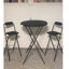 Tabouret pliant portatif noir